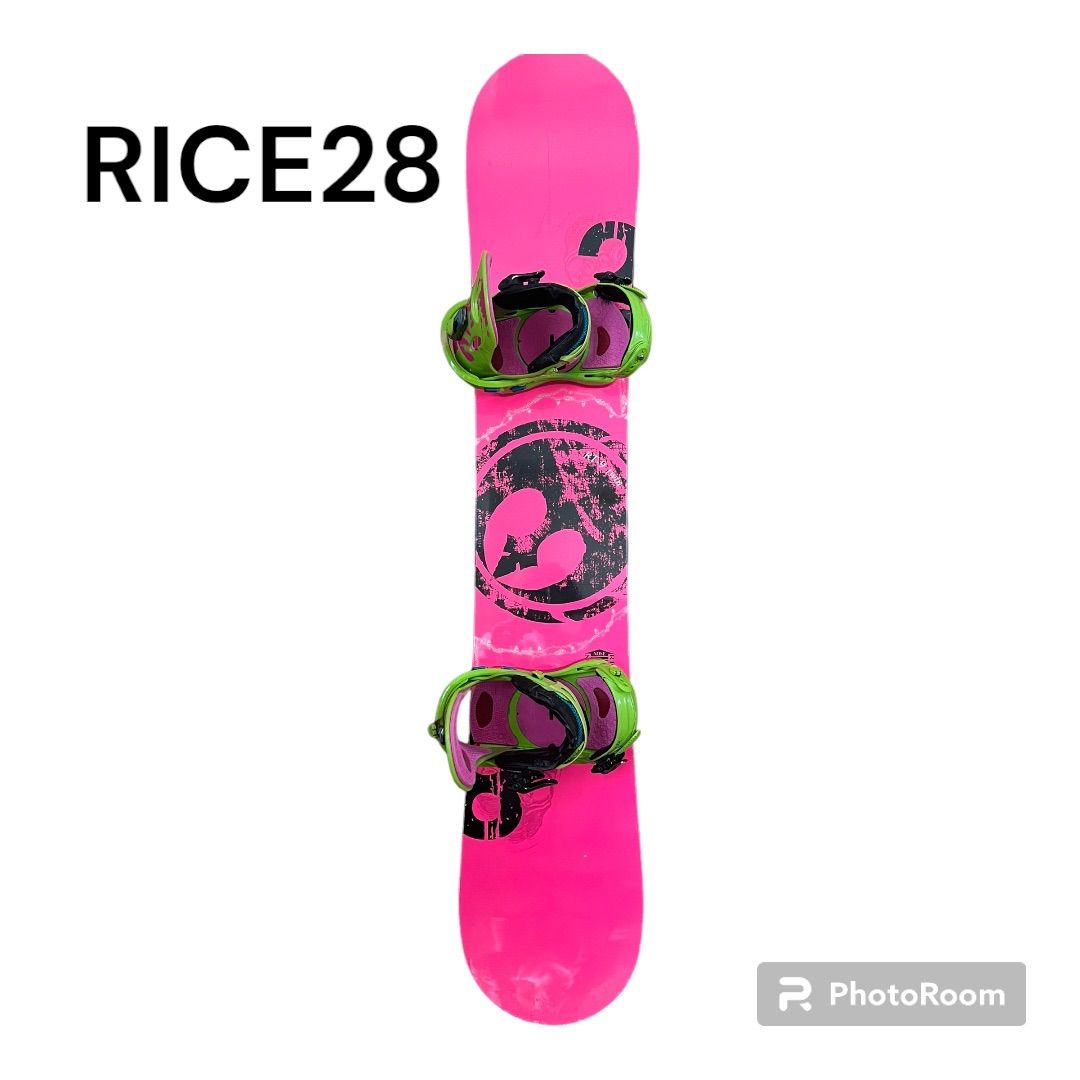 RICE28 RT9 150cm ライス28 スノーボード 板 FLUX フラックス ビンディング・カバー付き 3点セット - メルカリ