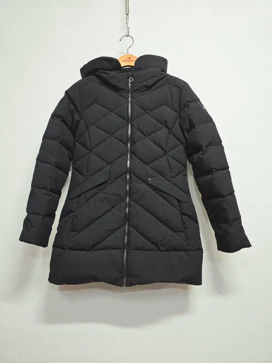 ミレー レディース ブラック グースダウン ロング丈ダウンジャケット