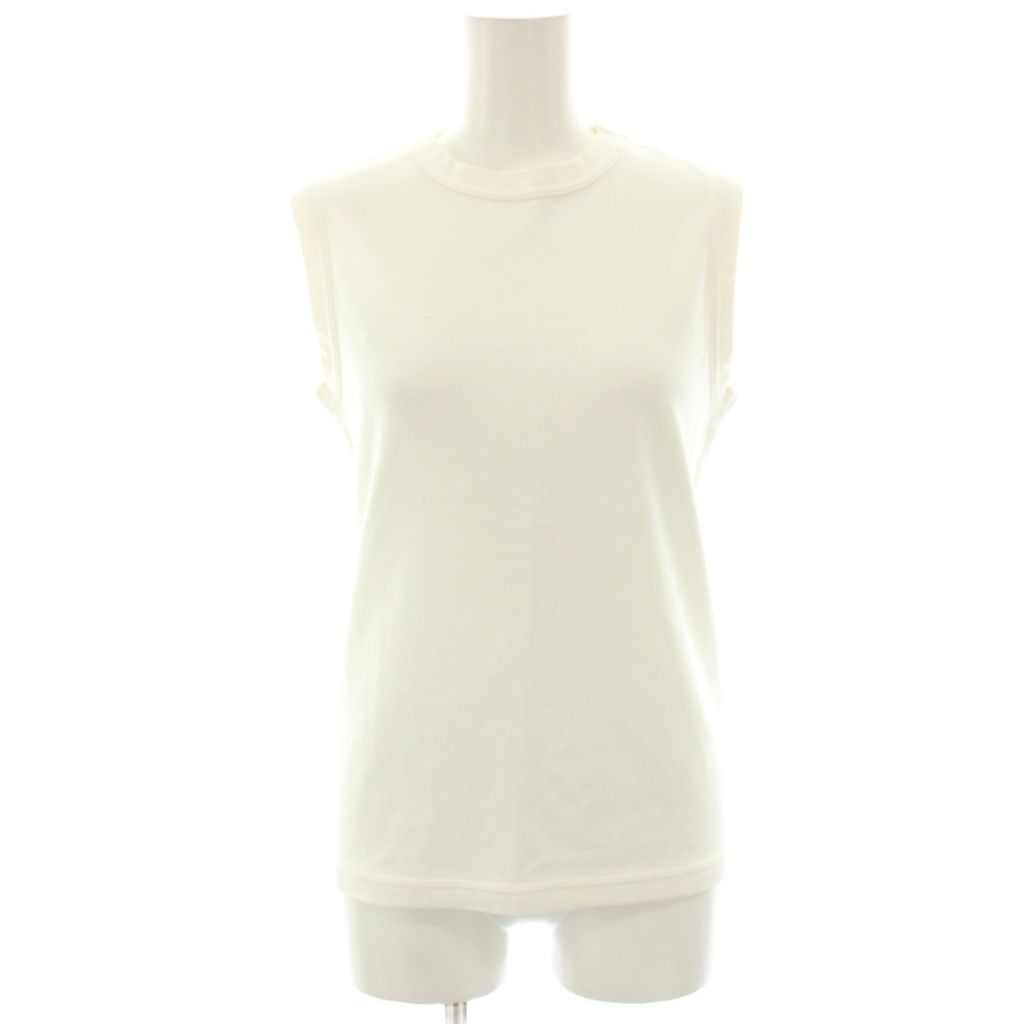 マディソンブルー MADISONBLUE CREW NECK SLEEVELESS TEE Tシャツ カットソー ノースリーブ 00 白 ホワイト MB999-7001 |HN