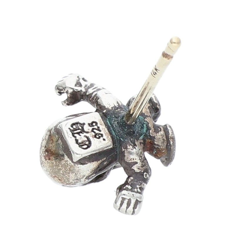 クロムハーツ フォティハリスティータースタッド シルバーピアス ドクロ CHROME HEARTS クロムハーツ FOTI HARRIS TEETER フォティ