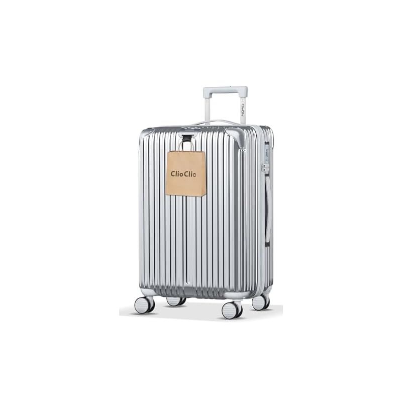 ClioClio] キャリーケース シルバー Mサイズ (4～7泊 /65L)