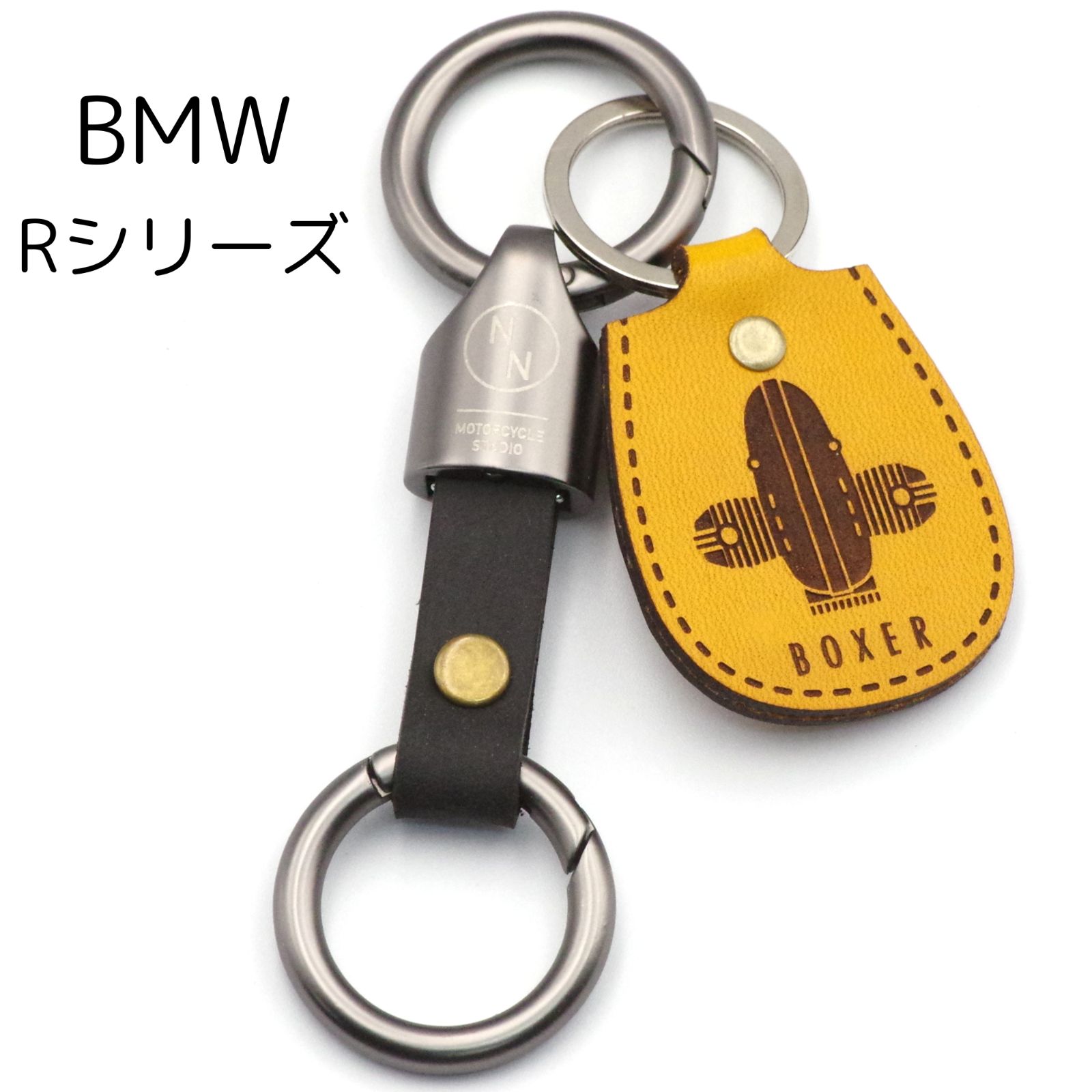 NONINA] キーホルダー キーチェーン 本革製 イタリアンレザー