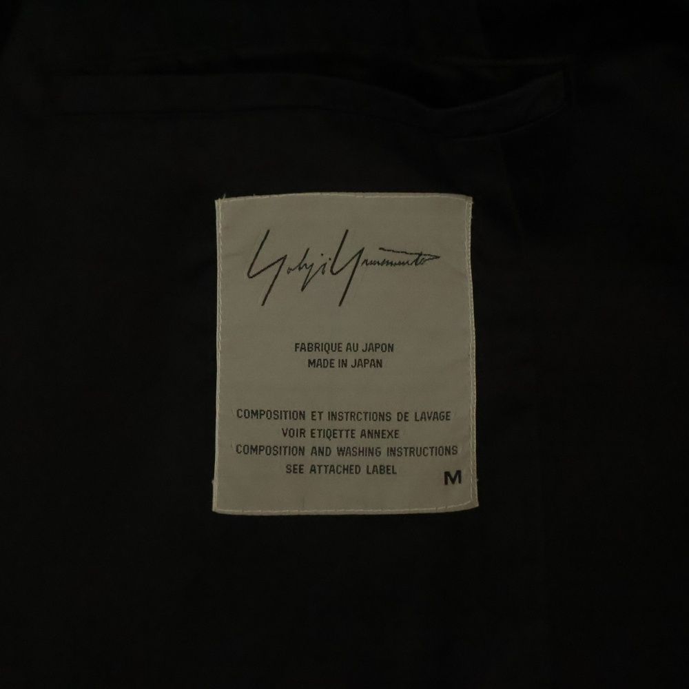 Yohji Yamamoto POUR HOMME ヨウジヤマモト プールオム 95-96AW サテン フード スタッフコート ブラック MK-C77-989 Yohji Yamamoto POUR HOMME (ヨウジヤマモト プールオム) 95-96AW