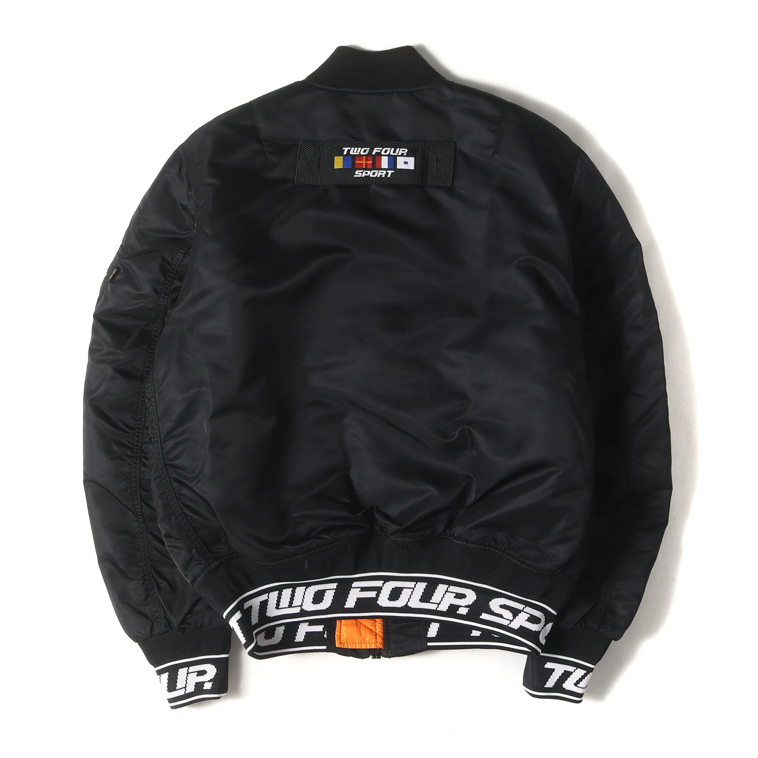 ALPHA 24KARATS ブラック MA-1ジャケット ALPHA×24karats MA-1 SCRATCH CORE SPECリバーシブルMA-1