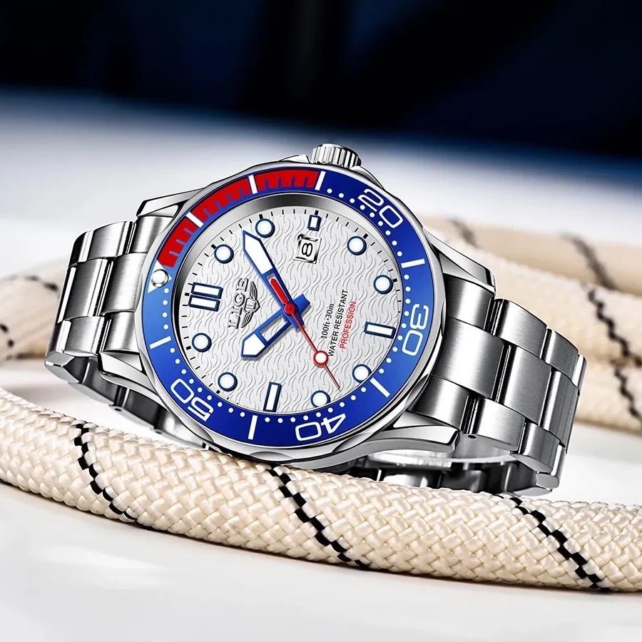 新品 LIGE スポーツオマージュデジタルウォッチ メンズ腕時計 フル