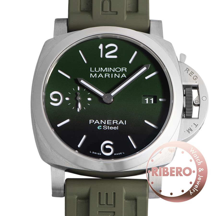 OFFICINE PANERAI オフィチーネパネライ ルミノールマリーナ eSteel Verde Smeraldo PAM01356【中古】