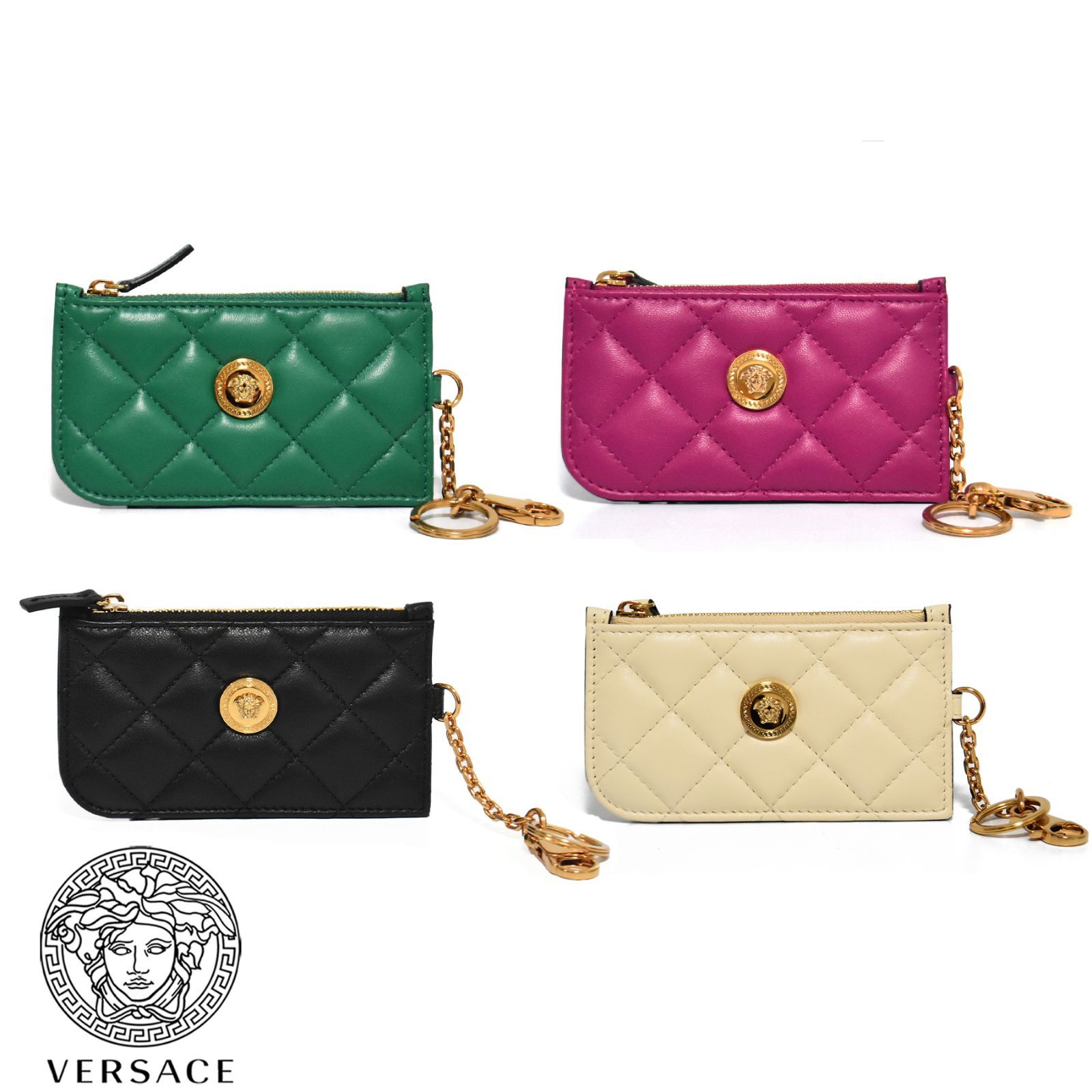 VERSACE カードパスケース 小銭入れ付き メンズ - メルカリ