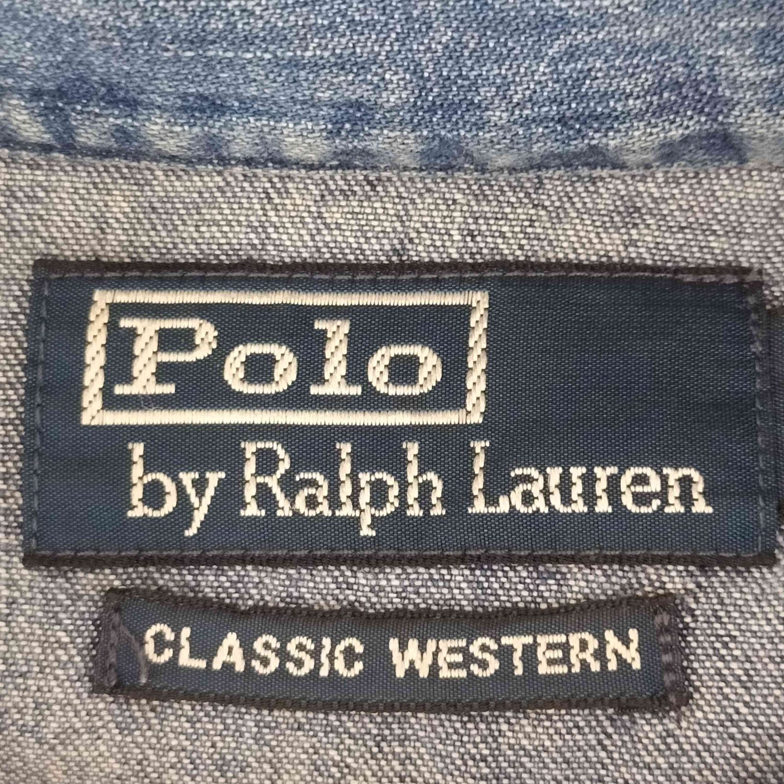 【全国送料無料】 ポロバイラルフローレン Polo by RALPH LAUREN CLASSIC WESTERN ウエスタンデニムシャツ メンズ JPN M