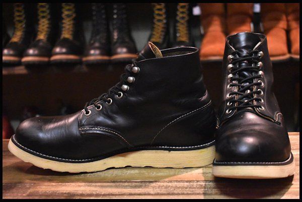 レッドウィング 8165 98年製 ブラッククローム 9D 9D 良品 犬タグ 98年】レッドウィング 8165 アイリッシュセッター 黒