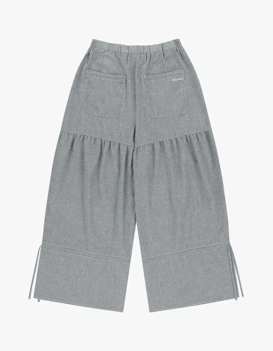 こいせいお シャーリング ラフ パンツ ストライプ