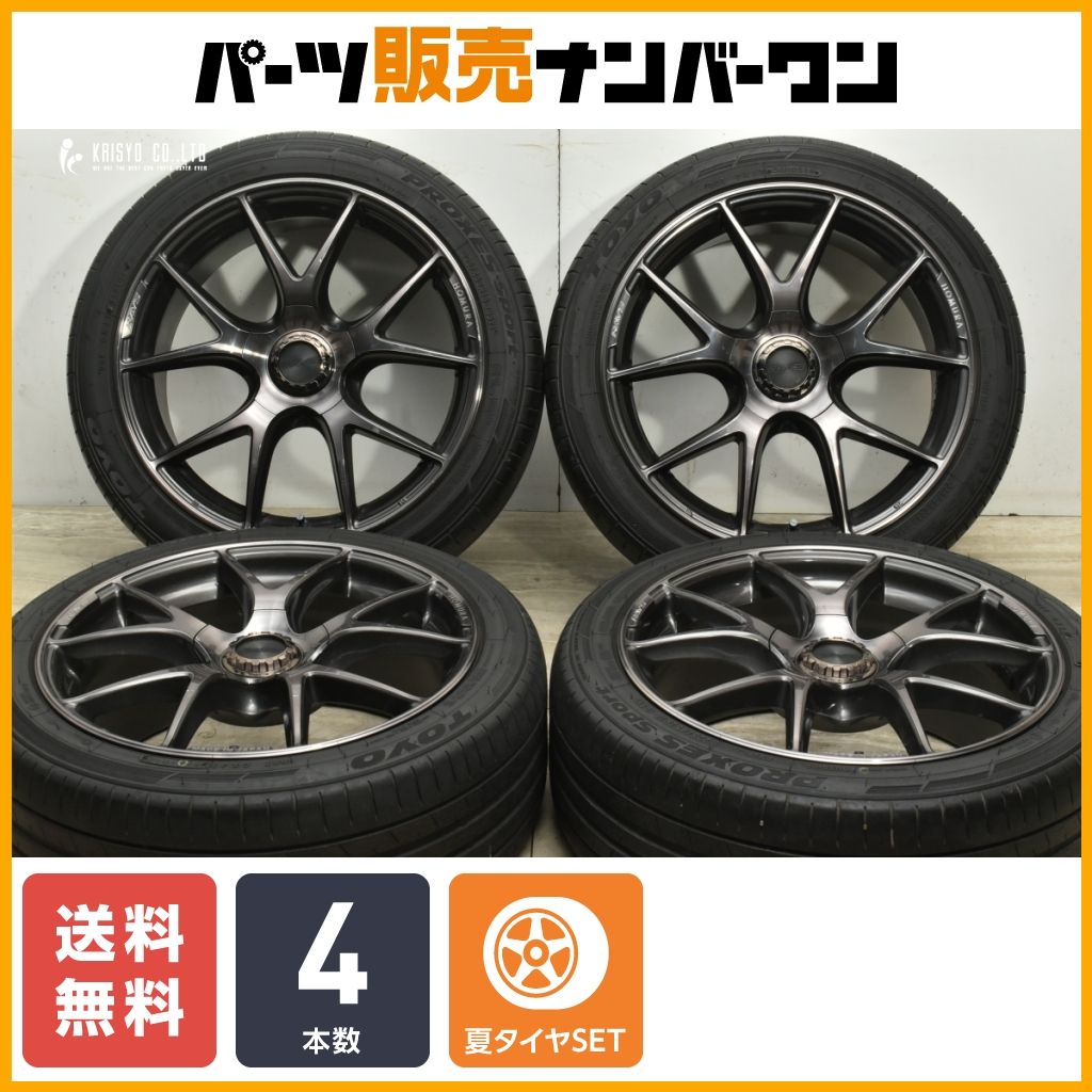 人気ホイールRAYS HOMURA ホムラ 2×5S 18in 8J +43 PCD100 トーヨー V-12)
