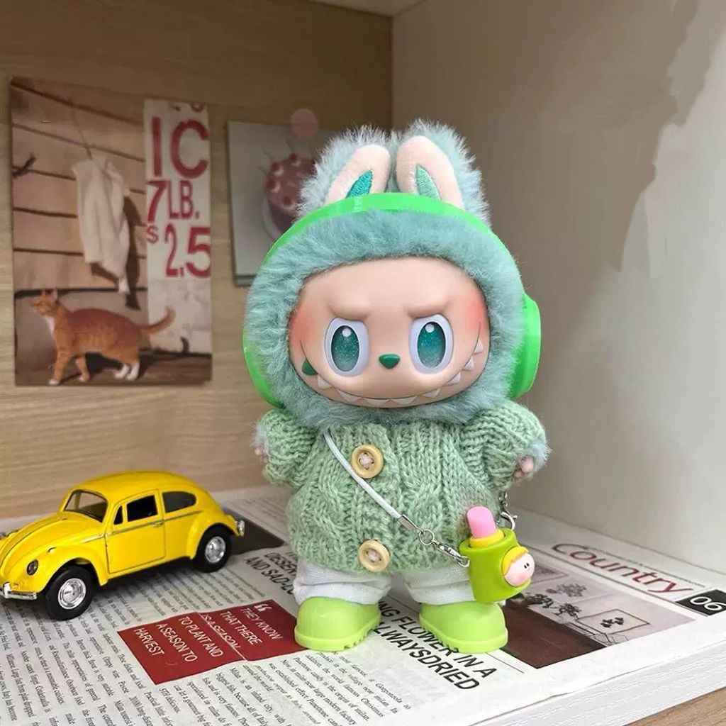 ラブブ labubu 　ぬいぐるみ服着せ替え服　ゴルフ5点セット　スポーツ ラブブ服 LABUBU ぬいぐるみ着 ぬい服 ラブブ着せ替え服 5点