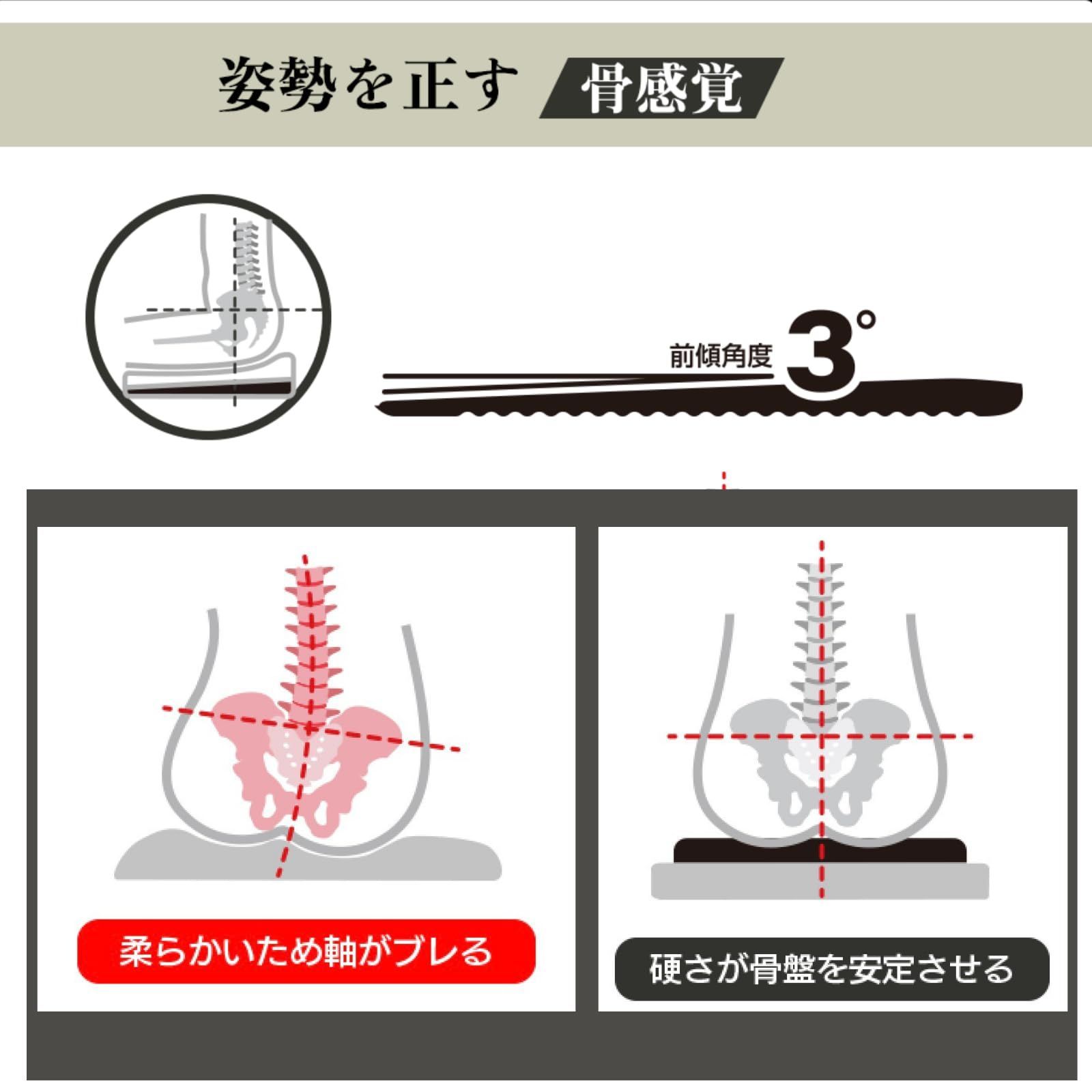 ドクターエルドクターエルEX クッション ブラック 39 cm×41 cm×5.7 cm 長時間 車椅子に
