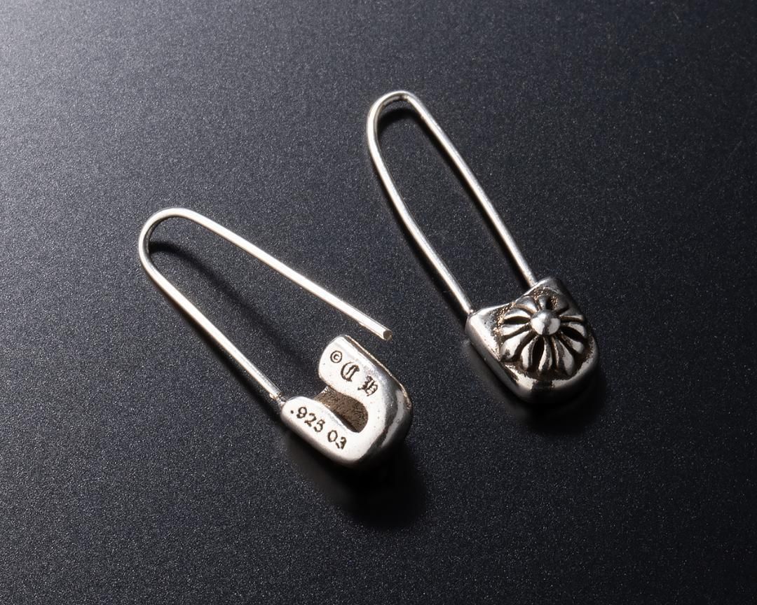 シルバー925製 ピアス 刻印ありセーフティーピン（安全ピン）2