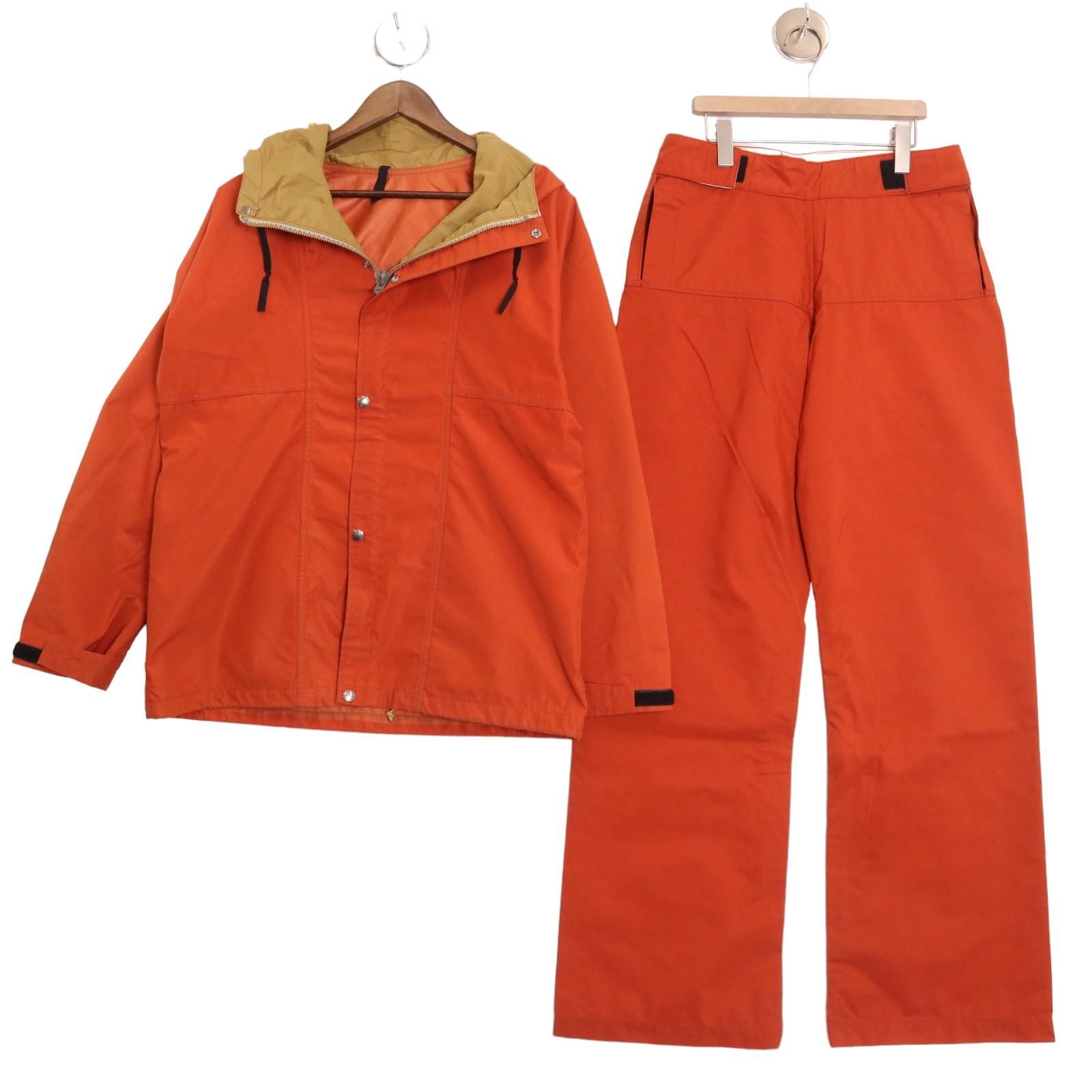 80年代 USA製 THE NORTH FACE ノースフェイス GORE-TEX ナイロンセットアップ アウトドア オレンジ (メンズ S) 中古  古着 A0726 - メルカリ