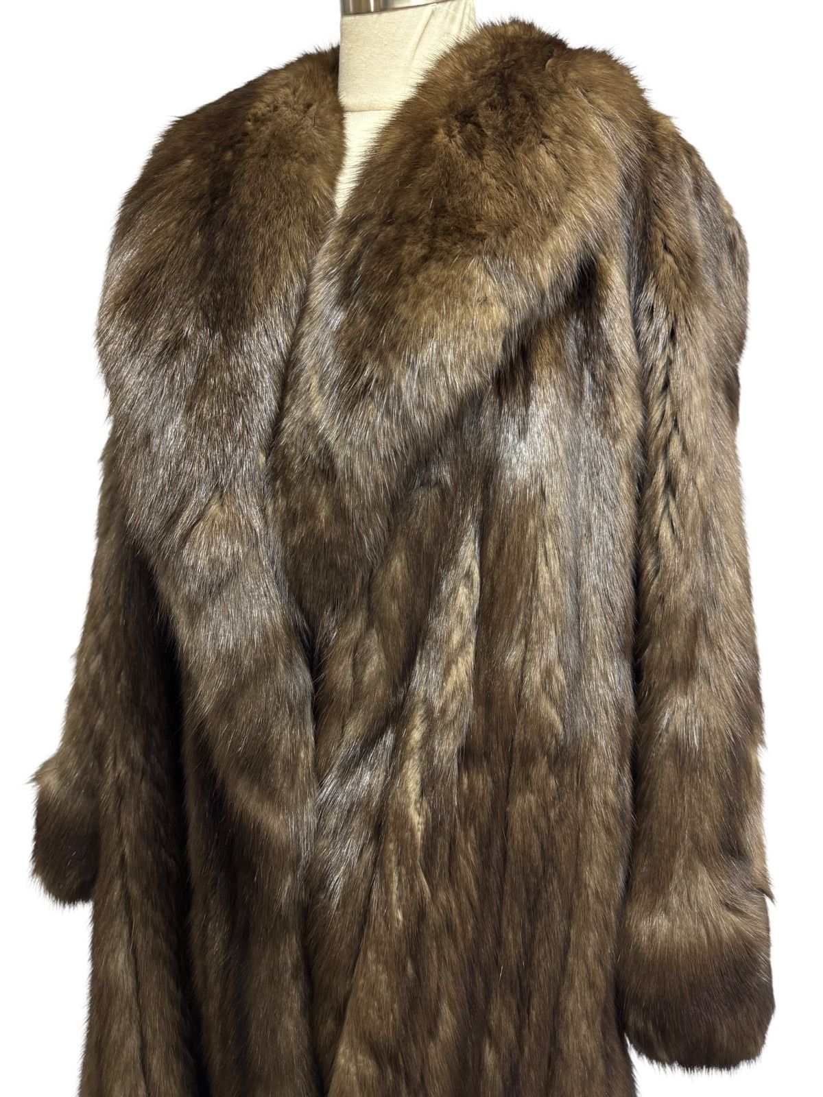 VISCARDI ロシアンセーブル リバーシブル ウィーゼル XL ファーコート VISCARDI ロシアンセーブル リバーシブル ウィーゼル XL ファーコート