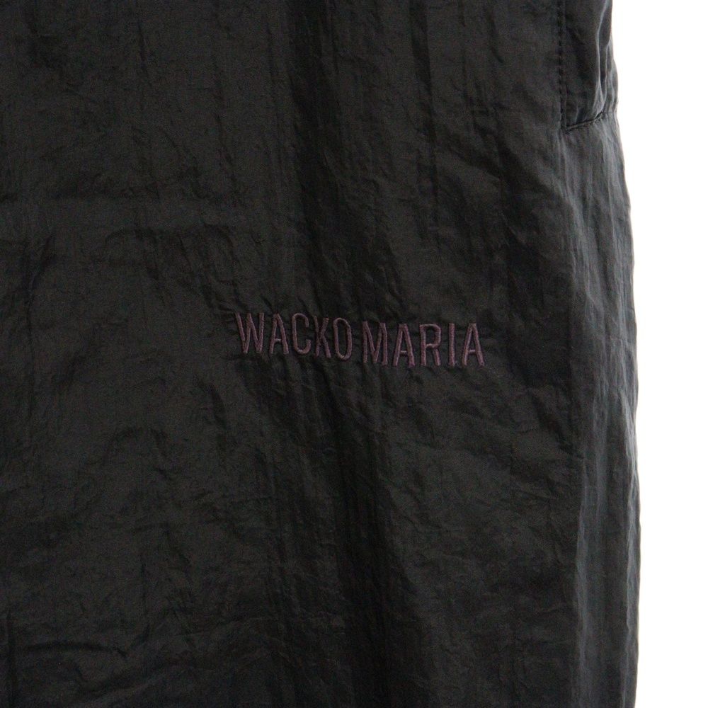 WACKO MARIA (ワコマリア) 24SS TRACKPANTS フロントロゴ刺繍 ナイロントラックパンツ ブラック 24SS-WMO-TP01  - メルカリ