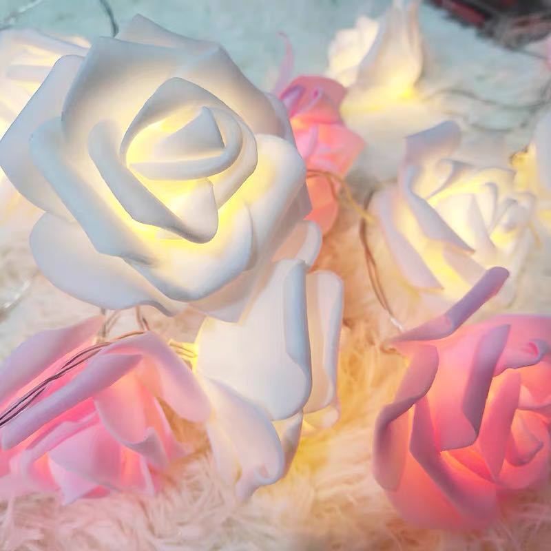 バラライト 薔薇 3m 20LED USBタイプ ホワイト×ピンク - メルカリ