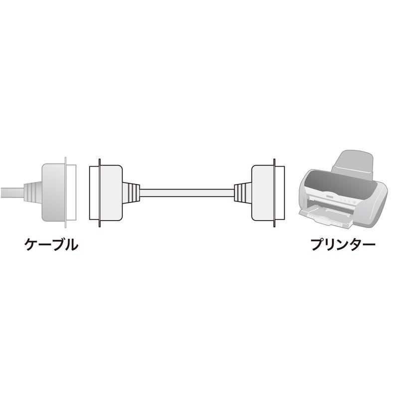 プリンタ延長ケーブル 2m