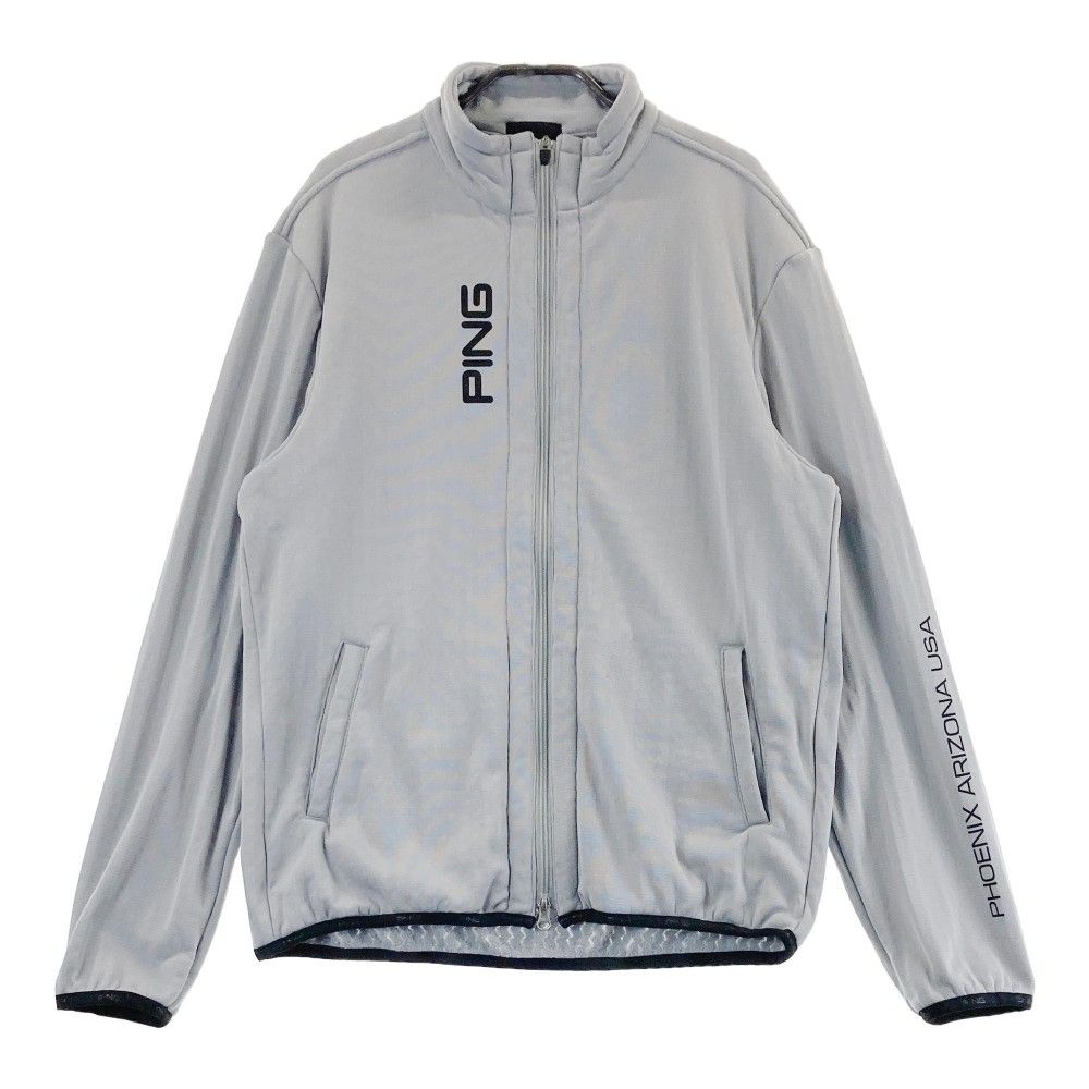 PING フルジップジャケット LL グレー サイズ：LL PING ピン 裏起毛 ジップ ジャケット グレー系
