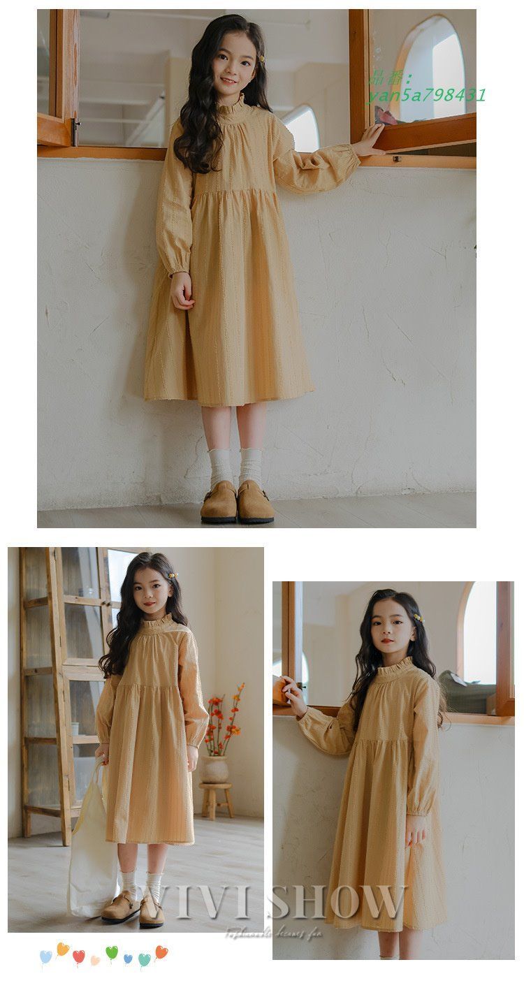  子供服 長袖 ワンピース キッズ ニットベスト付き ガーふんわり ガーおしゃれ かわいい カジュアル シンプル yan 5 a 798431 ベビーサンダル ベビーシューズ