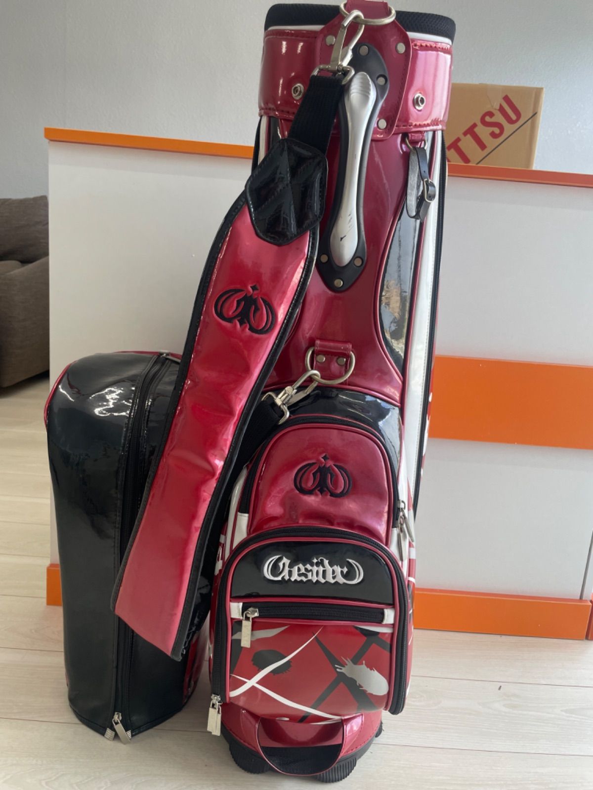 つるやゴルフ ONESIDER ワンサイダー キャディバッグ ブルー/ブラック