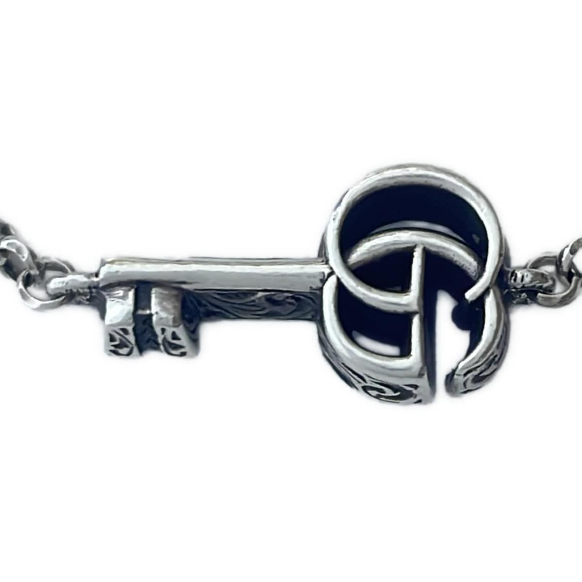 GUCCI(グッチ) ブレスレット ダブルG シルバー キー(鍵) - メルカリ