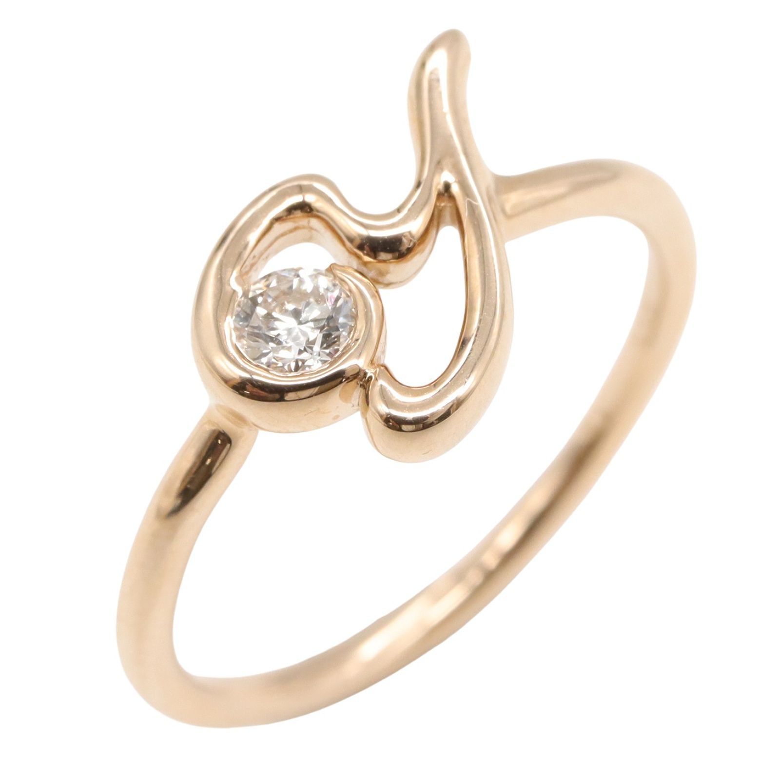 ジュエリー JEWELRY リング 指輪 ダイヤモンド リング ﾀﾞｲﾔ 2.3g 10 K18PG ピンクゴールド ダイヤモンド リング レディース Used A