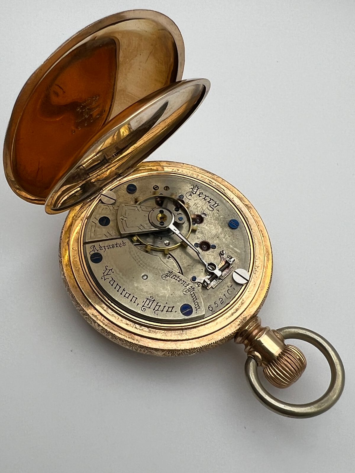 カ*ジ様 阪061 Hampden 懐中時計 手巻 スモセコ 稼働 アンティーク カ*ジ様 阪061 Hampden 懐中時計 手巻 スモセコ 稼働 アンティーク