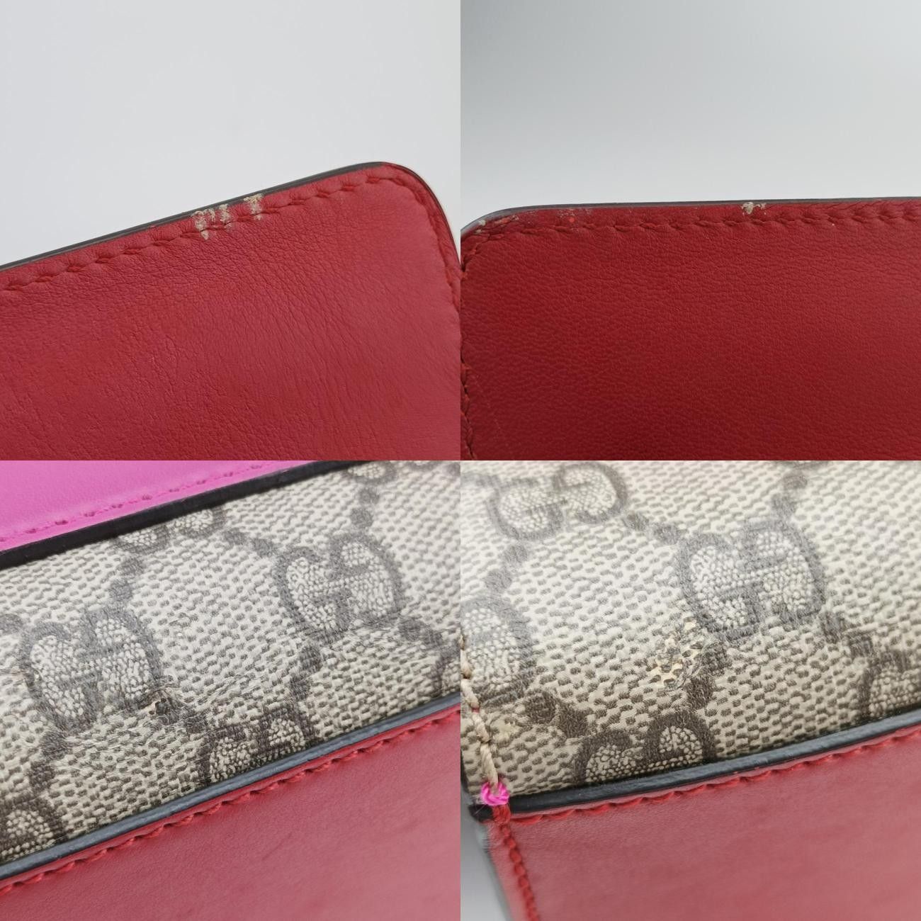 グッチGucciパドロックベージュ×レッド×マルチレザー409486D019707362