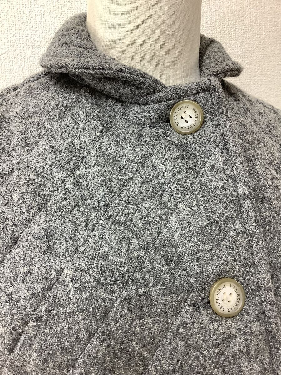 TraditionalWeatherwear トラディショナル ウェザーウェア グレー キルティングコート サイズ34 GULLKHAN_COM