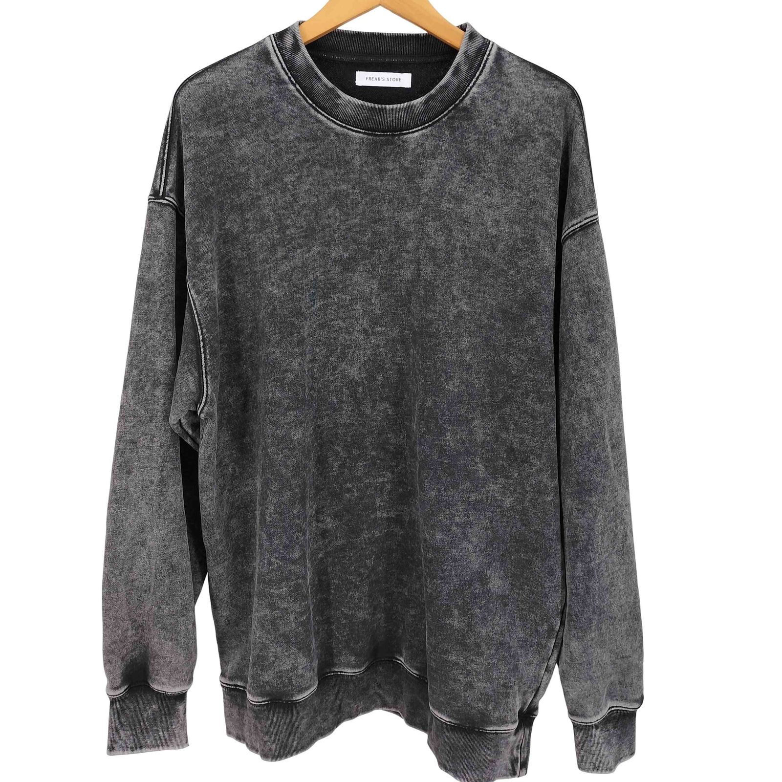 フリークスストア FREAKS STORE 24AW ヴィンテージライク パウダー加工 プルオーバー クルーネックスウェット メンズ JPN：L