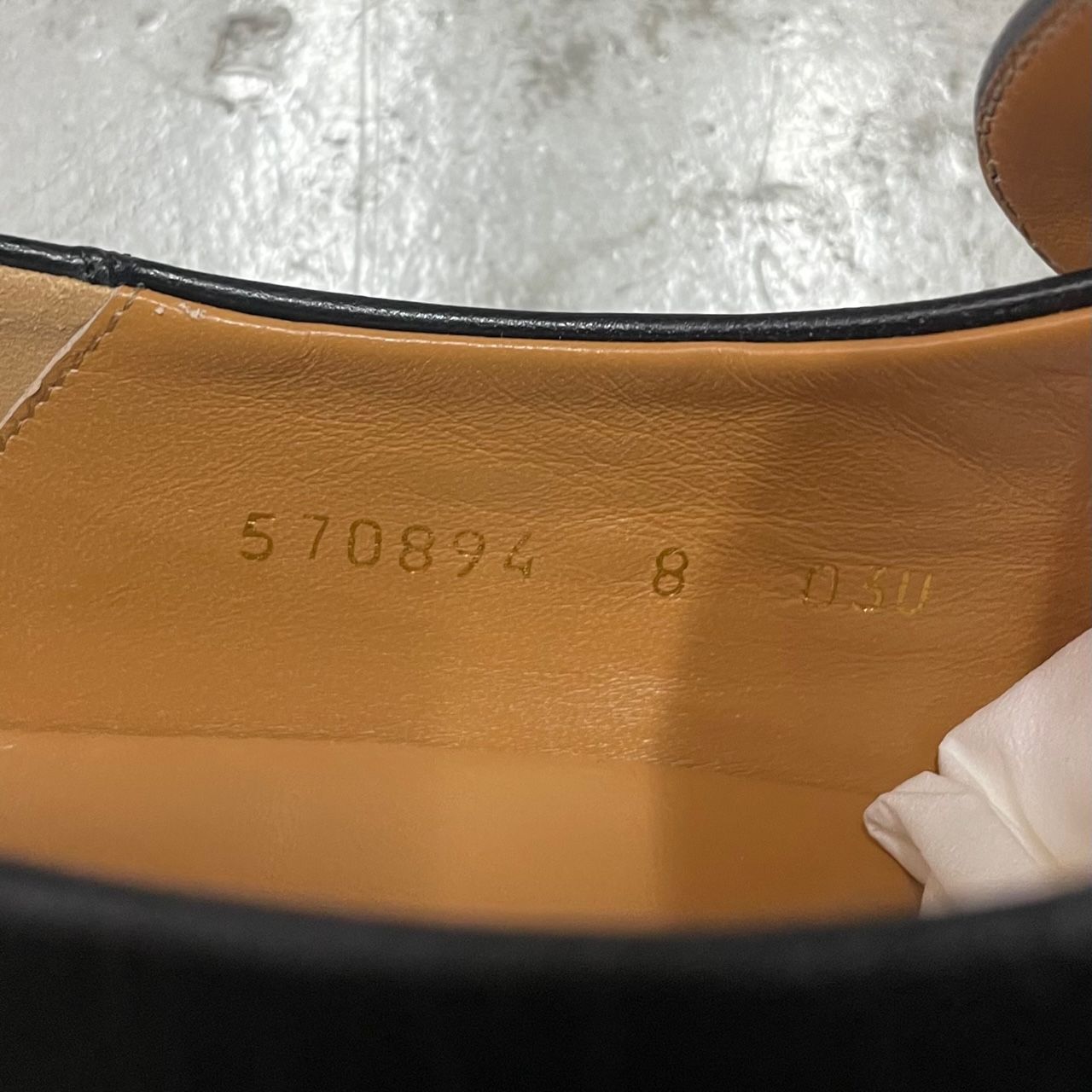 新品 GUCCI ホースビット 革靴 ローファースリッポン グッチ 8 570894 