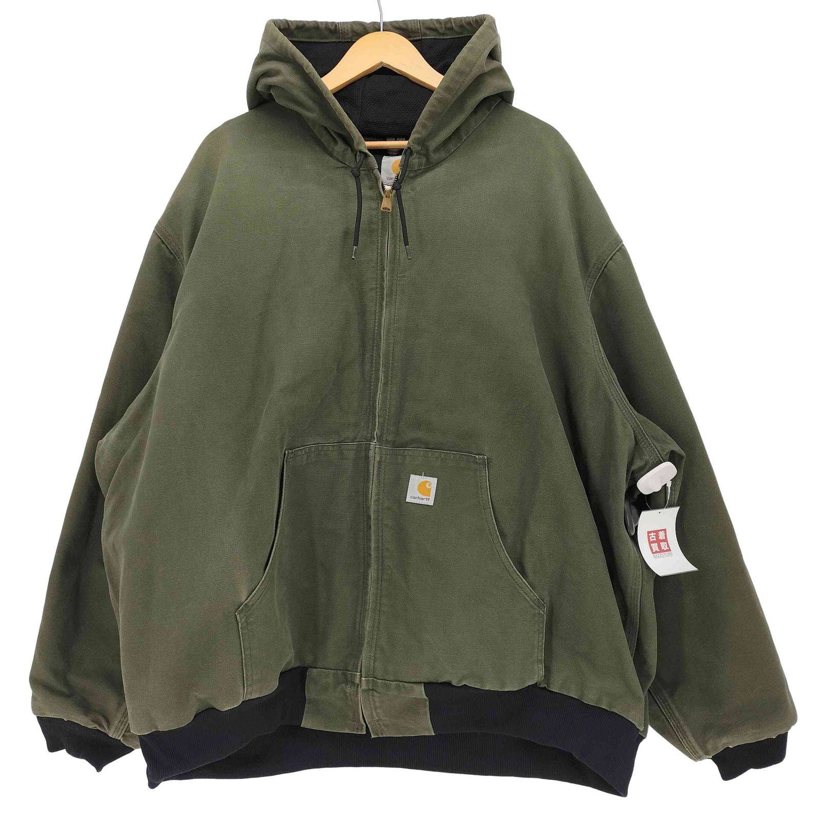 【希少M】J131 GRN 00s カーハート USA製 アクティブジャケット カーハート Carhartt 00S 2003年製 USA製 ダック地 アクティブ