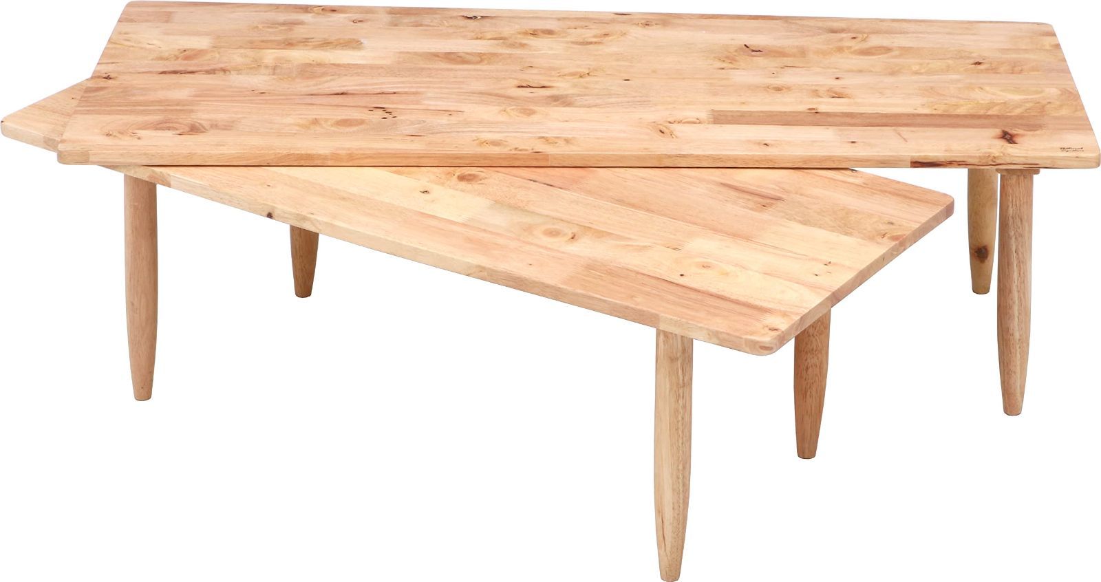 人気商品 ナチュラル 天然木 幅120×奥行43~55×高さ36.5cm スライド 伸縮式 角が丸い ツイン センターテーブル Natural ローテーブル Signature 不二貿易 37002