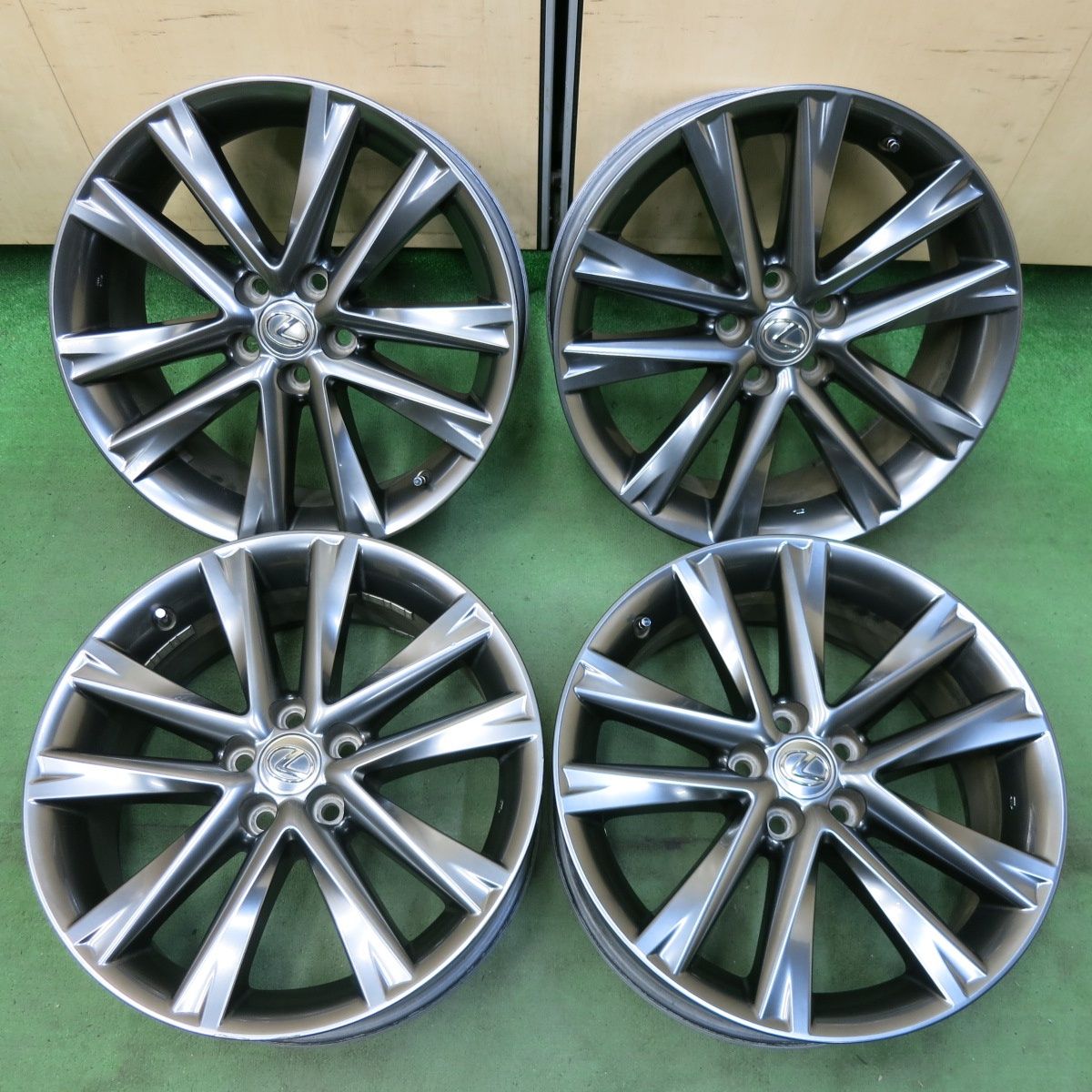 4本価格 レクサス 10系 RX 450h Fスポーツ 純正 ホイール 19インチ 19×7.5J PCD114.3|5H 5043001SYホ