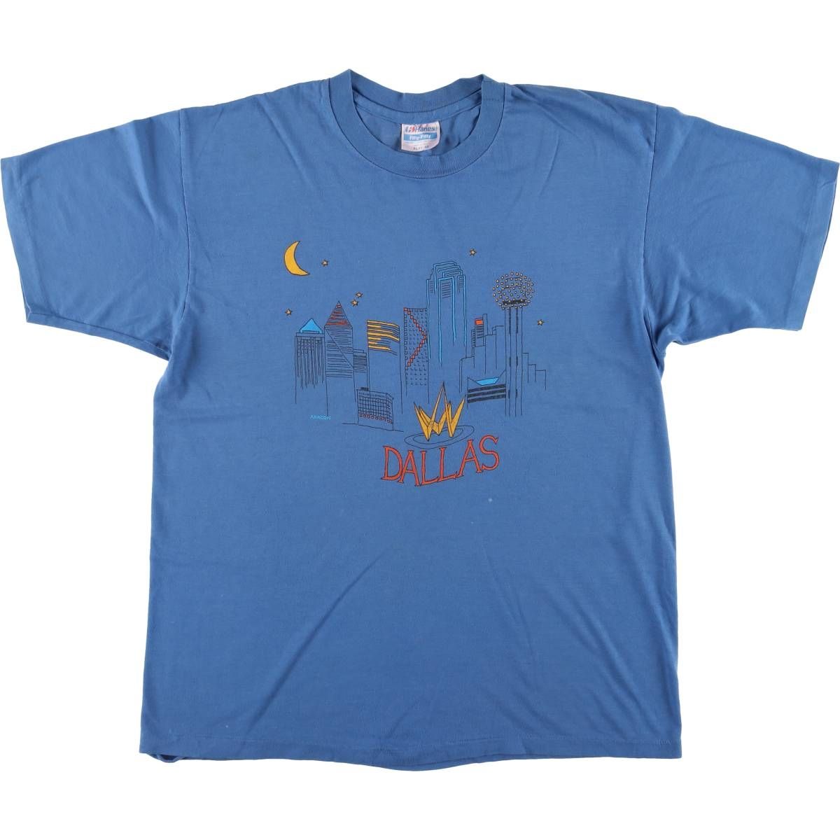 古着 90年代 ヘインズ Hanes プリントTシャツ USA製 メンズXL相当 