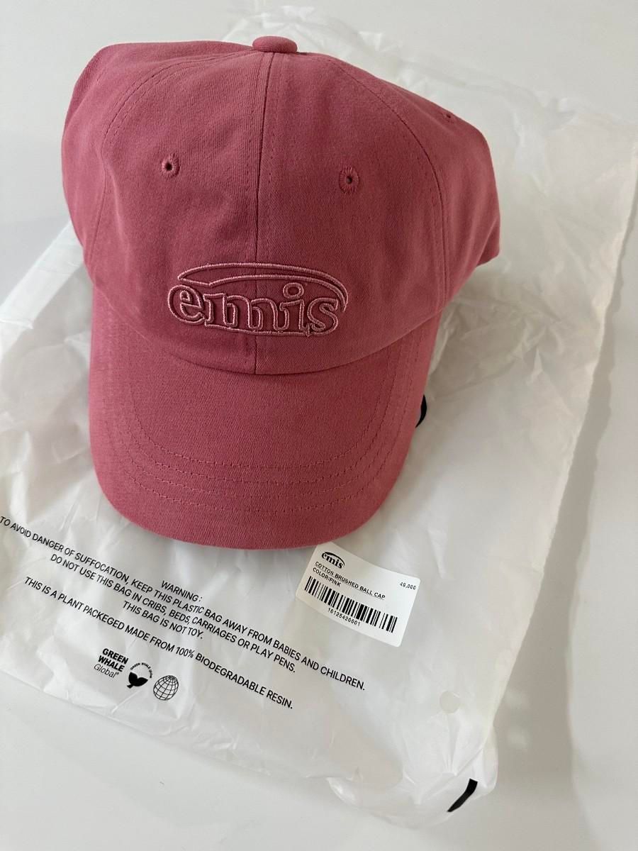 【Bunjang商品韓国直送】emis(エミス) ボールキャップ 起毛 ピンク