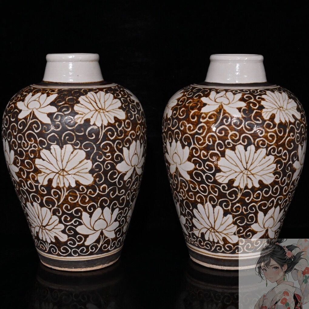 中国 磁州窯 彩絵 人物文 置物 骨董品 コレクション 時代物 2026年最新