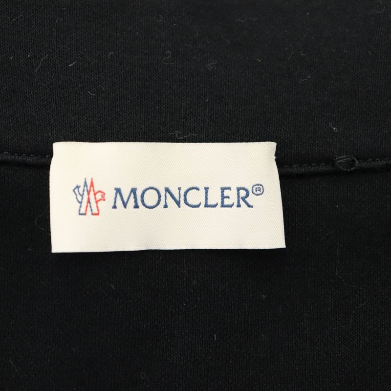 モンクレール MONCLER ジーニアス ×noir kei ninomiya 18AW MAGLIA CARDIGAN マグリア フラワー  カーディガン ジャケット ブルゾン ドロスト ジップアップ XS 黒 ブラック /ES ■OS