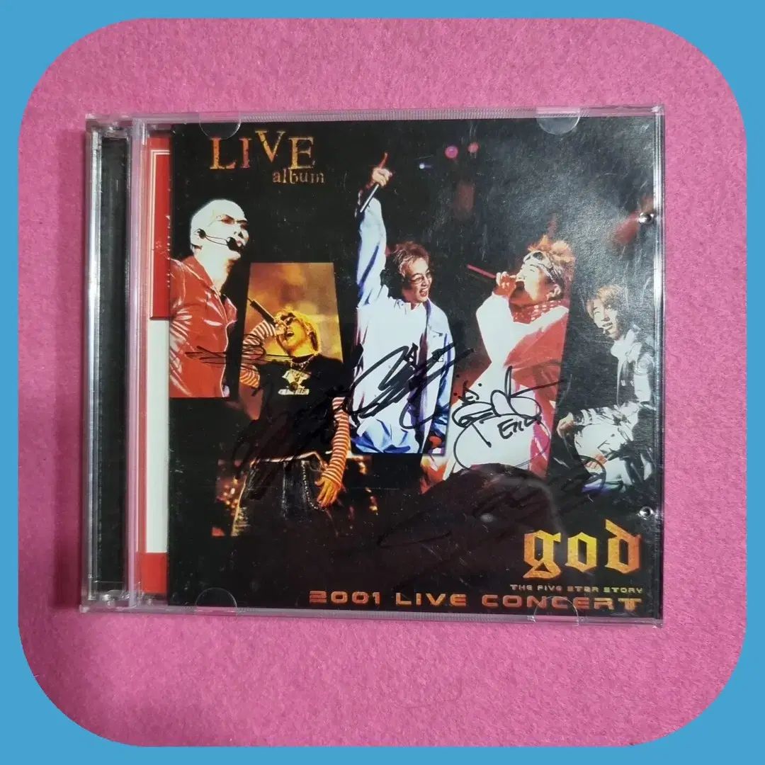 god 2001 ライブ LIVE コンサート 全メンバーサイン CD