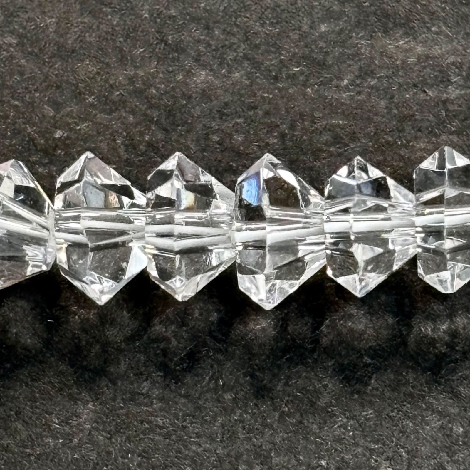 美品⭐️クリスタルネックレス】 使用貴金属K18WG 刻印 白水晶