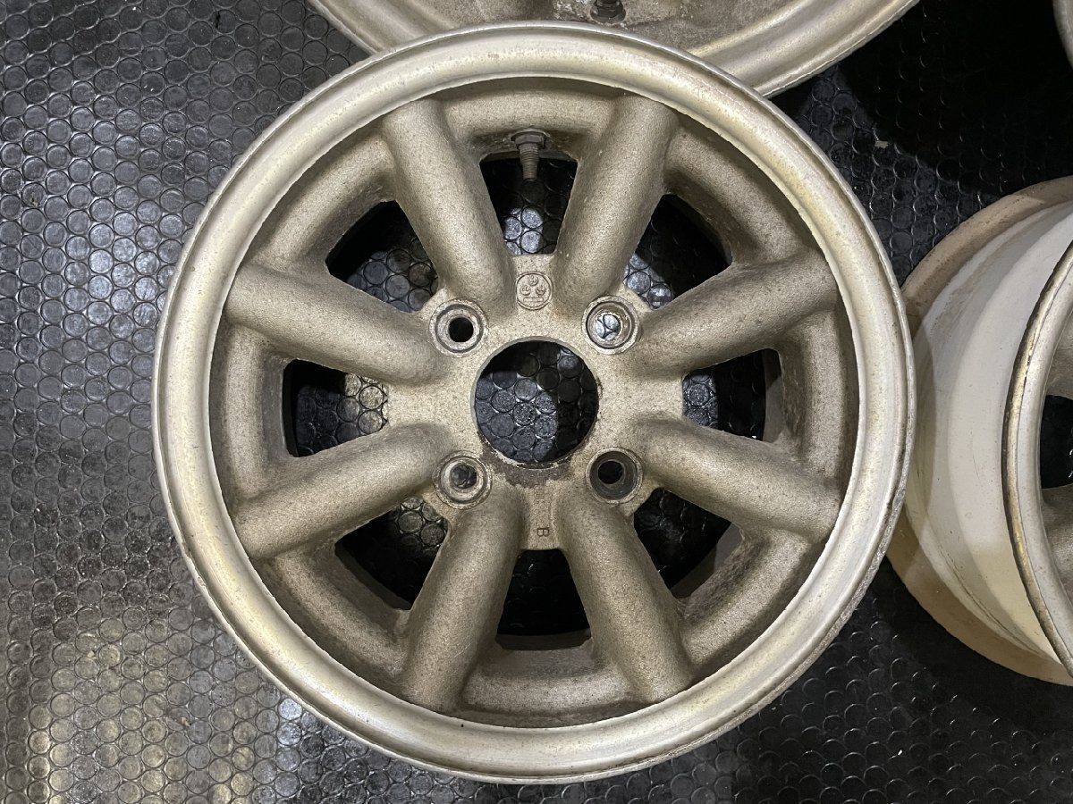 旧車ホイール ワタナベ タイプB 13インチ 4本 6J4HPCD114.3約+33 