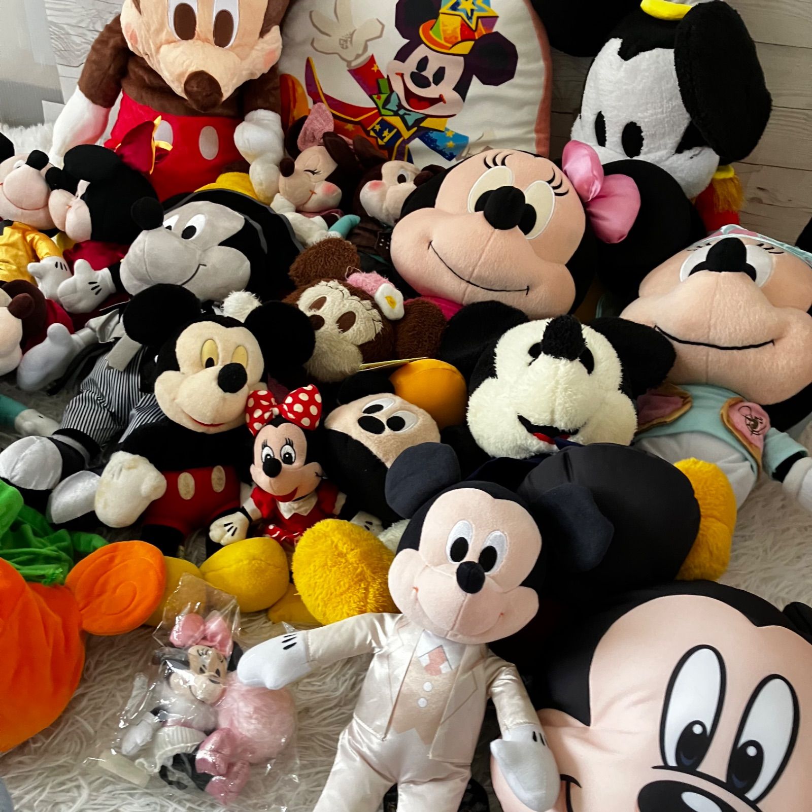 Disney ぬいぐるみ ミッキー ミニー TDR TDL レトロ 21点セット 