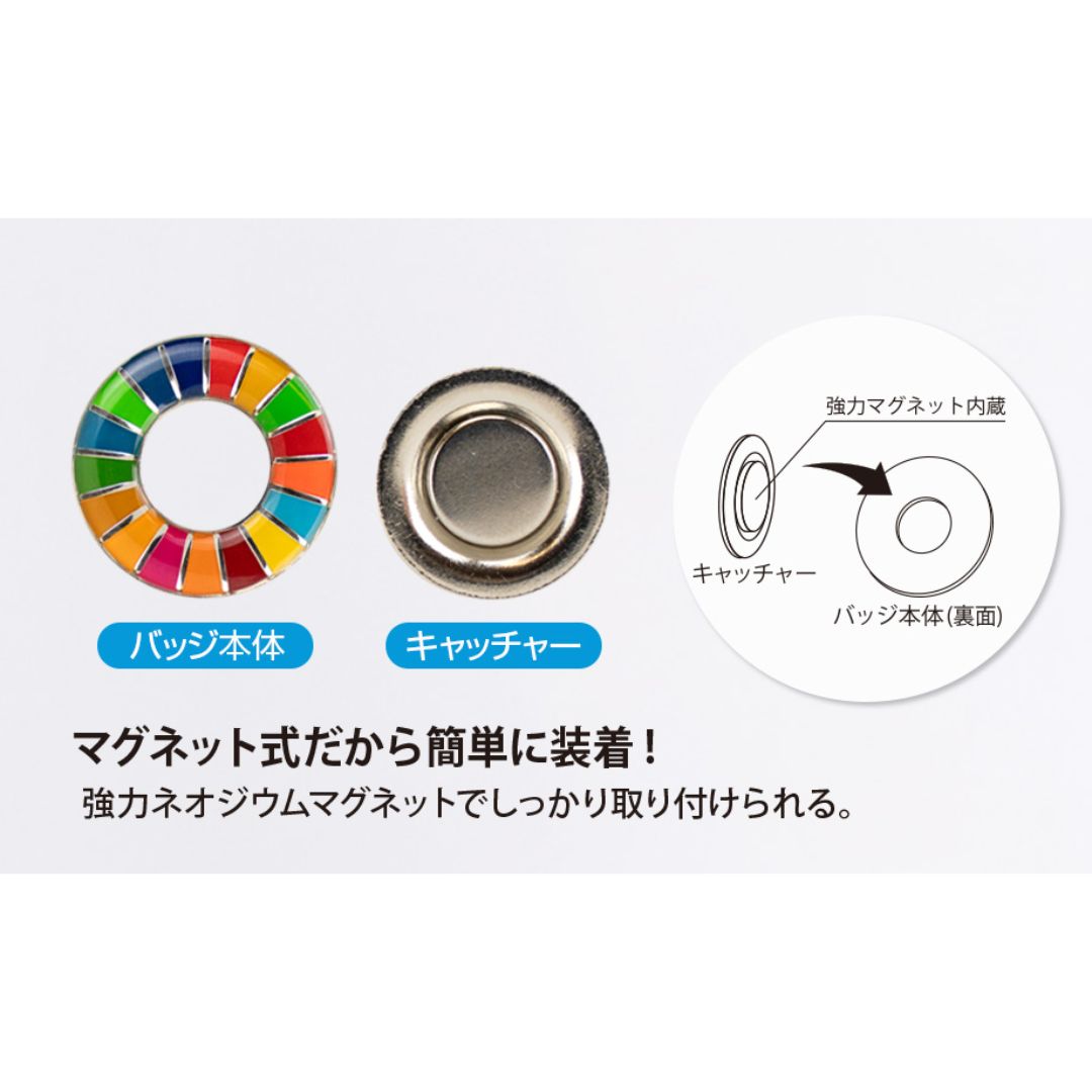 正規品】SDGsバッジ マグネットタイプ - メルカリ