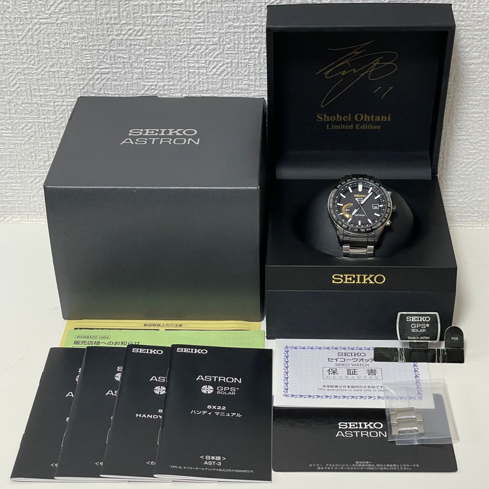 T658 正常稼働 SEIKO セイコー GPSソーラー ASTRON アストロン Shohei Ohtani Limited Edition 大谷翔平 モデル SBXB119 8X22-0AJ0-2 人気 時計 メンズ ユニセックス