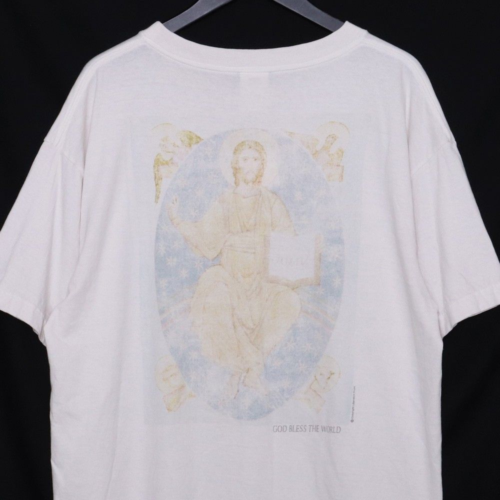 SAINT MICHAEL SS TEE HOLY MOTHER Lサイズ ホワイト - Tシャツ