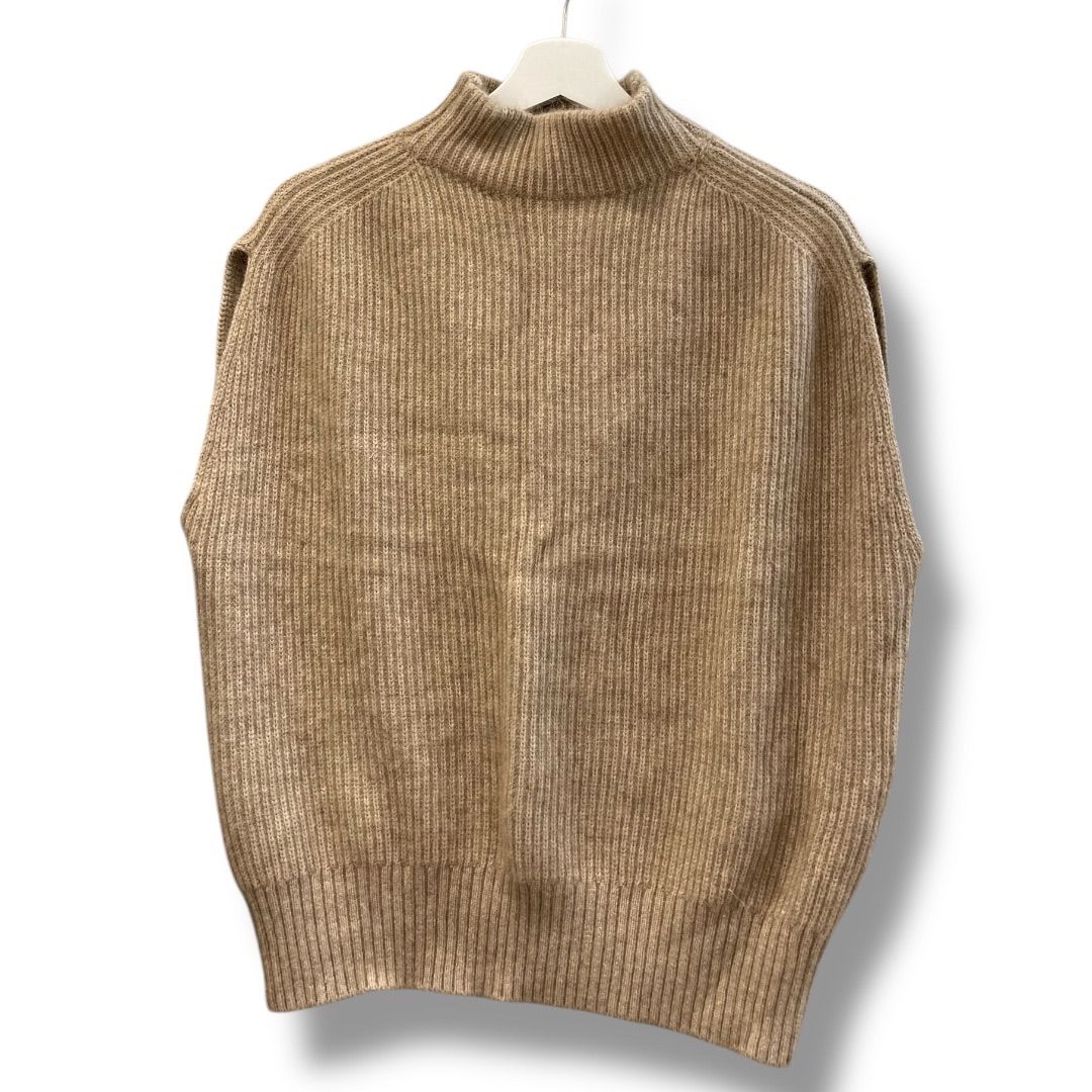 anuans アニュアンス マルチウールアームウォーマーセットニットプルオーバー 1523511357-0ニットアームウォーマー付き 手洗い ウール ベージュ サイズ レディース 冬 ゴーゴー古着マルイ草加店2234