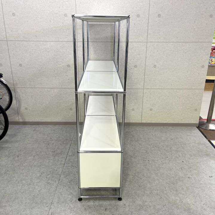 ヘ*ン様 USMハラー オープンキャビネット シェルフ ピュアホワイト　引き出し 美品】USM Haller/USMハラー キャビネット ピュアホワイト 2列3段