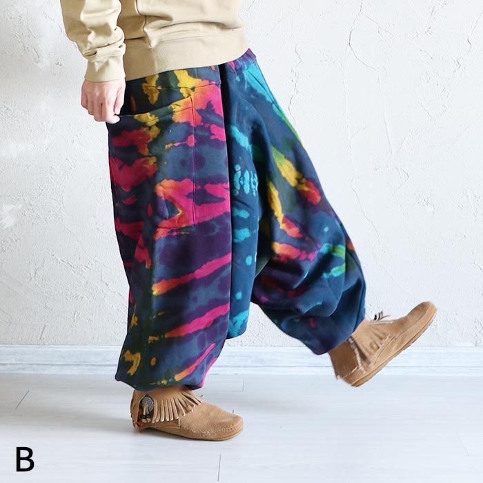 エスニック タイダイ染め アラジンパンツ コットン衣類 タイダイ衣類21